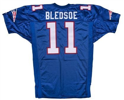 1994 Drew Bledsoe Team Issued New England Patriots Home Jersey (New England Patriots COA)